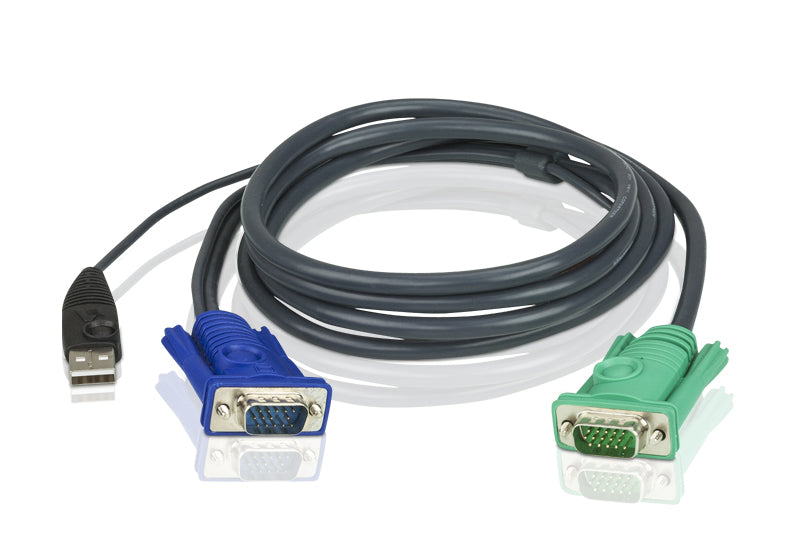 Aten KVM Cable 1.8m with VGA & USB to 3in1 SPHD Aten KVM Cable 1.8m with VGA & USB to 3in1 SPHD